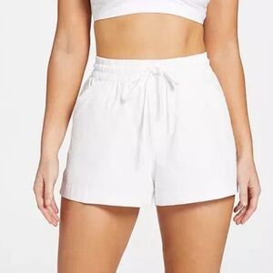 CALIA Women's High Waist Pure White Shorts